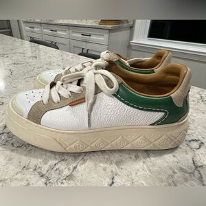 Tory Burch Ladybug Leather Sneakers Trainer US Size 5.5 $288